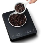 3kg / 0. 1g balance num�rique led balance � caf� usb avec minuterie pour espresso & barista