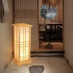 Lampadaire chinois en bois lampes sur pied lampes  led salon lumire
