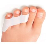 Sparateur d'orteils roses en gel crea 6 pices, trois trous pour les orteils roses boucls