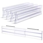 S�parateurs de tiroir - organisateurs - lot de 4 - r�glables - plastique transparent - 30, 99 � 55, 12 ...