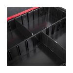 Sparateur de tiroirs en plastique stier 4 units, pour valise  outils basic vide stier