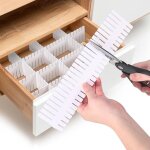 Sparateurs de tiroirs rglables, 37 x 7 cm, lot de 20, organiseur de tiroir, grille de sparation, pour ...