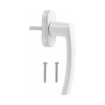 1 poigne pour fentres et portes en pvc, blanche