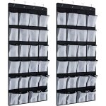 Serbia - 2 pcs 24 poches range - chaussures  suspendre sur la porte, rangement de chaussures avec 8 ...