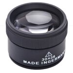 Serbia - 30x loupe de bijoux, métal portable grossissement optique, loupe de poche pour pièces de monnaie ... Serbia - 30x loupe de bijoux, métal portable grossissement optique, loupe de poche pour pièces de monnaie ...