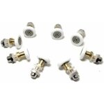 Serbia - lot de 8 roulettes pour porte de douche 25 mm Serbia - lot de 8 roulettes pour porte de douche 25 mm
