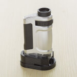 Microscope de poche, loupe de bijoutiers portable avec microscope  grossissement 20x avec lumire led ...