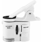 Microscope de tlphone, 9595w 60x poche loupe mobile led lumire ultraviolette mini clip de tlphone ...