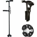 Noir - 1 pièce canne pliante, canne pliante led, canne de marche, poignée ergonomique en gel, facile ... Noir - 1 pièce canne pliante, canne pliante led, canne de marche, poignée ergonomique en gel, facile ...
