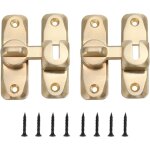 Serbia - serrure de porte coulissante à 90 / 180 degrés, 2 boulons de porte moustiquaire de taille mini, ... Serbia - serrure de porte coulissante à 90 / 180 degrés, 2 boulons de porte moustiquaire de taille mini, ...