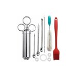 Seringue  marinade injecteur de viande en inox 304 seringue  sauce poire  jus marinade professionnelle ...