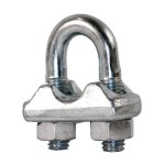 Serre - cable a etrier zingue 10mm