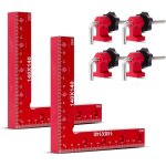 Serre joint angle � 90 degr�s, lot de 2 �querres de positionnement de type l, 140mm x 140mm serre joint ...