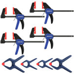 Serre - joints et pince � ressort 8 pi�ces, 4 mini serre - joints (longeur:200 mm, plage d'expansion ...