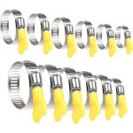 Serre - joints � tuyaux 24pcs tuyau clips r�glable collier de serrage ajustable tuyaux pinces clips fixation ...