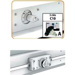 Serrure 2 points mottura p / porte de garage basculante sprenga