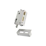 Bricard - serrure 3 points 73 a2p sans cylindre blanc droite 73071