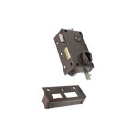 Bricard - serrure 3 points 73 a2p sans cylindre marron gauche 73079