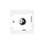 Serrure 3 points horizontale  fouilliot kleops blanc 140 mm droite horizontale x