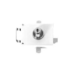 Serrure 3 points horizontale  tirage kleops blanc 140 mm gauche x