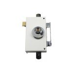 Serrure 3 points verticale  tirage kleops blanc 140 mm gauche x