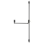 Serrure anti - panique d - cross pour porte d'entr�e 1150mm max, 2 / 3 pts haut et bas, r�versible, noir ...