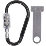 Serrure antivol pour casque, clip de mousqueton d'escalade pratique et compact, serrure de s�curit� pour ...