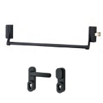 Thirard - serrure en applique antipanique 1 point lat�ral r�versible laqu� noir porte maxi 1150 mm pour ...