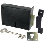 Serrure en applique � p�ne dormant ouverture droite tirant poussant par cl� axe 60 mm