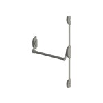Serrure barre anti panique cross bar 2 points lateraux dom metalux couleur - gris, dimension - 1150 mm ...