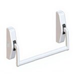 Serrure barre antipanique bricard 3 points porte sortie de s�curit� gauche 900mm cross bar blanche