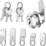 Serrure boite aux lettres 16mm, verrou de s�curit� serrure boite aux lettres avec 5 plaques de verrouillage ...