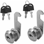 Serrure de bote aux lettres 2pcs serrure de scurit avec 4 cls serrure  came en mtal pour argente ...