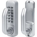 Serrure � code m�canique s�curis�e pour porte d'entr�e ? double face, clavier num�rique, r�sistante aux ...
