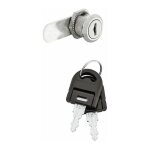 Cyclingcolors - serrure complte  came batteuse droite cylindre  paillettes rond avec 2 cls pliantes ...