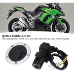 Serrure de contact & capot de r�servoir avec cl�s - m�tal & abs haute r�sistance - compatible kawasaki ...