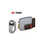 Serrure �lectrique sx 70 mm pour porte en bois ? cylindre fixe ? bouton interne inclus ? s�curis�e pour ...