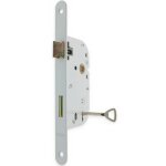 Serrure encastr�e � cl�, axe 50 mm - bricard