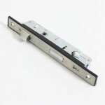Serrure � encastrer monopoint de porte de jardin 85 mm en acier inoxydable -