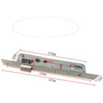 Serrure � encastrer monopoint de porte de jardin 92mm en acier inoxydable