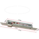 Serrure � encastrer monopoint de porte de jardin 92mm en acier inoxydable - rapanda