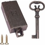 Cyclingcolors - serrure espagnolette brun cl� remplacement meuble ancien d�coration rustique armoire ...