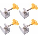 Memkey - serrure fenetre coulissante 4 pices bloque porte coulissante verrou fentre rglable bloque ...