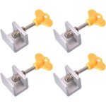 Ersandy - serrure fenetre coulissante 4 pices bloque porte coulissante verrou fentre rglable bloque ...