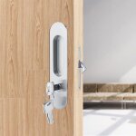 Serrure � loquet en alliage de zinc pour porte de grange coulissante poign�e de serrures de porte invisibles ...