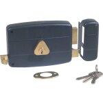 Cisa 501210 - 03 - 1a serrure monopoint acier noir finition laiton