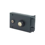 Serrure monopoint en applique vega horizontale  fouillot cylindre 45mm droite pour grille - jpm - 130400 ...