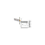 Cisa - serrure  mortaiser pour bandes  pne dormant et pne demi - tour 44 mm h 44150 - 60 mm 1 jet ...