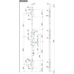 Serrure motorisée e - motion exit 3 points têtière en u de 2300 x 24 x 6 mm entraxe 92 mm axe à 35 mm ... Serrure motorisée e - motion exit 3 points têtière en u de 2300 x 24 x 6 mm entraxe 92 mm axe à 35 mm ...