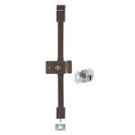 Serrure en applique horga a2p � fouillot pour entr�e, droite, 3pts, transit2 30x65mm, axe 70mm, marron, ...